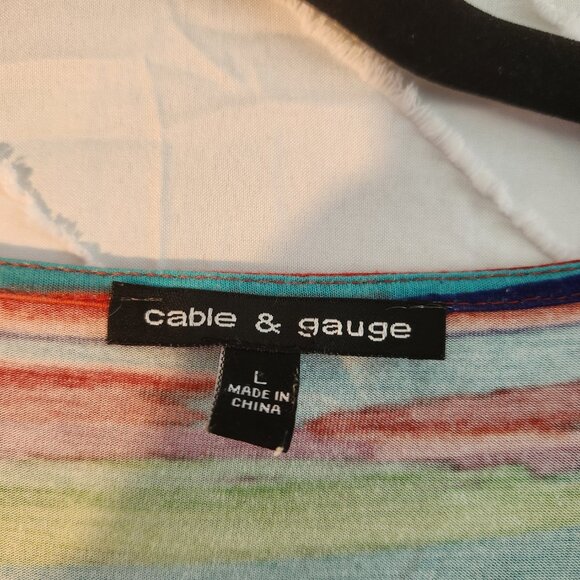 Cable & Gauge L multicolor top - Picture 2 of 7